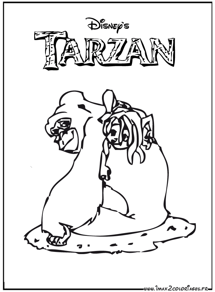 coloriage Tarzan