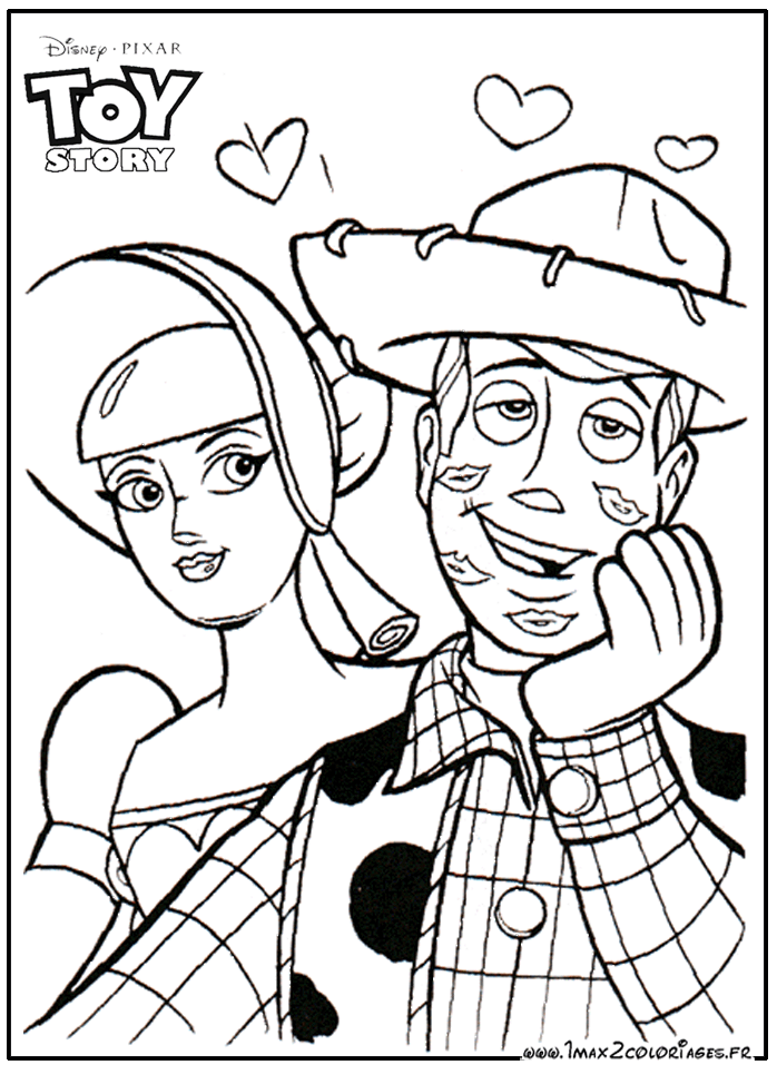 Bo Peep a embrassé Woody