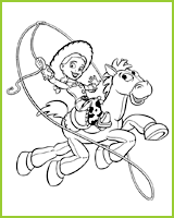 coloriage toy story 1 jessie pil poil