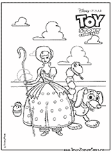 coloriage toy story 2 bo peep