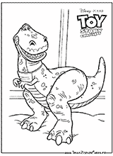 coloriage toy story 2 rex