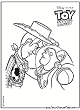 coloriage toy story 2 woody et buzz