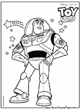 coloriage toy story 2 buzz l'eclair