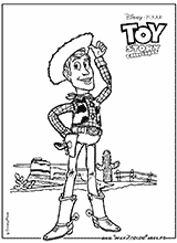 coloriage toy story 2 woody
