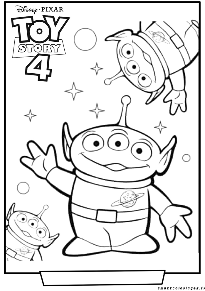 Coloriages Toy Story 4 Les Aliens Toy Story 4 2019 Au Cinema