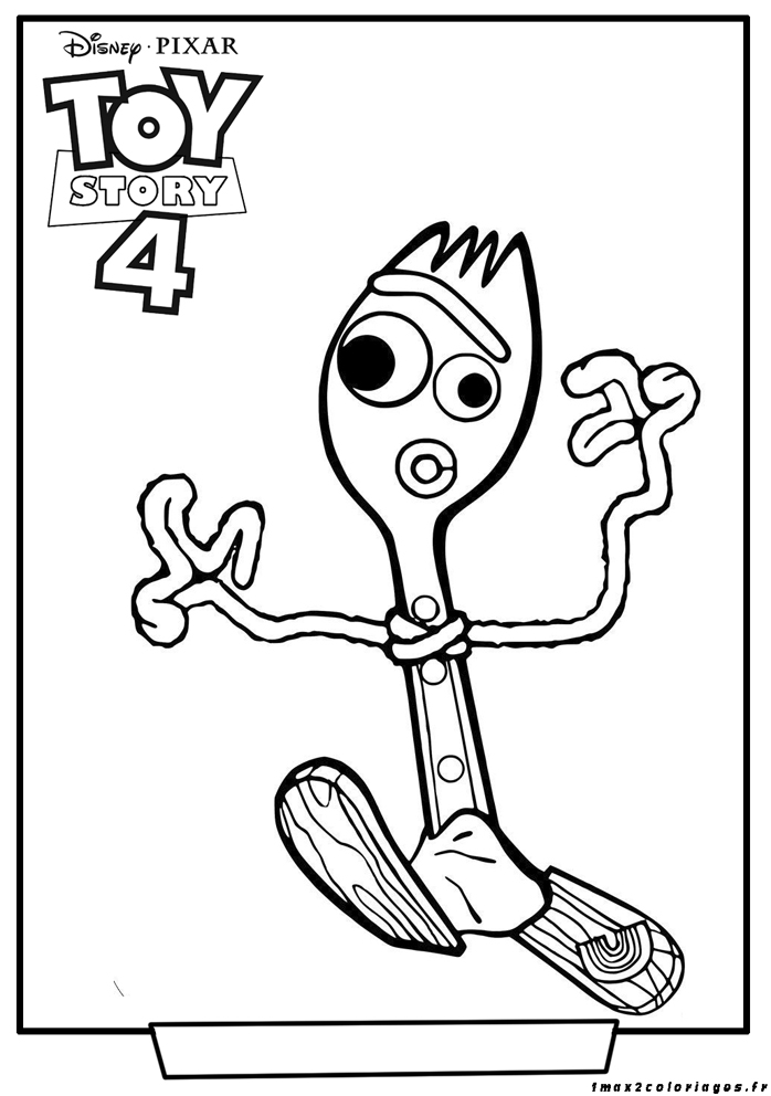 coloriages Fourchette toy story4