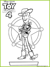 coloriage woody toy story4