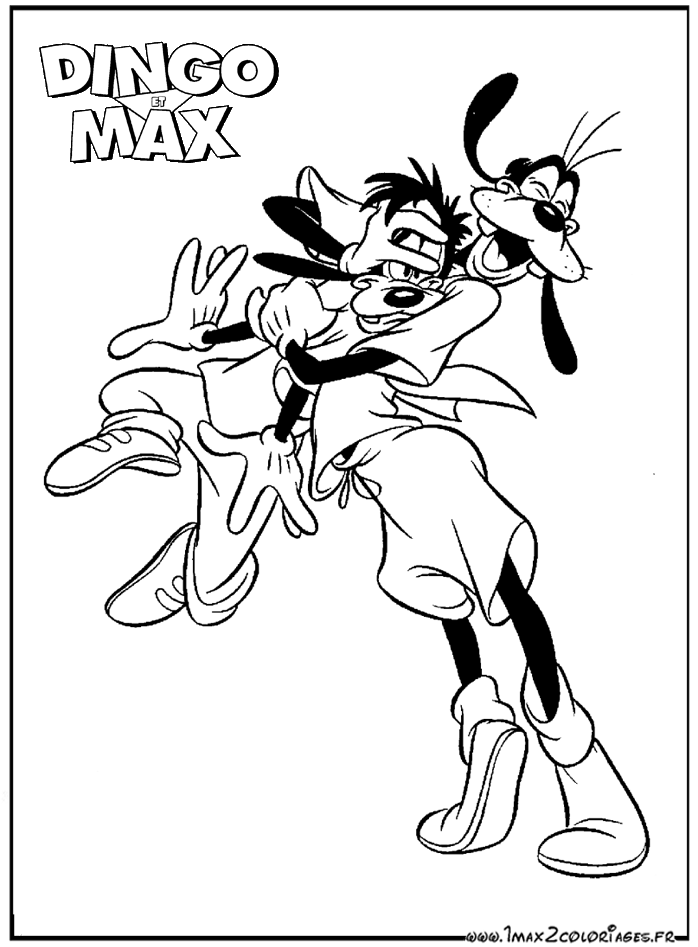 coloriage Dingo et Max