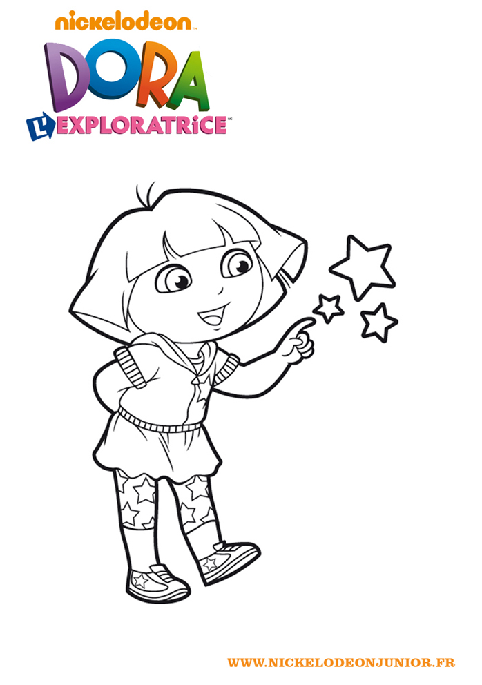 coloriage dora l'exploratrice