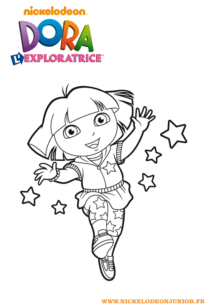 coloriage dora l'exploratrice