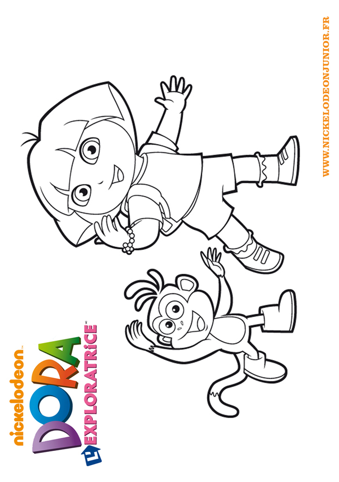 coloriage dora l'exploratrice