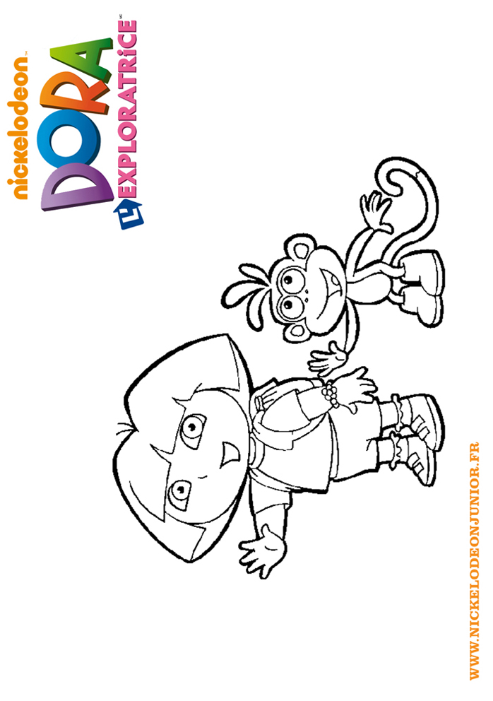 coloriage dora l'exploratrice