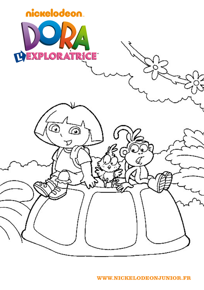 coloriage dora l'exploratrice