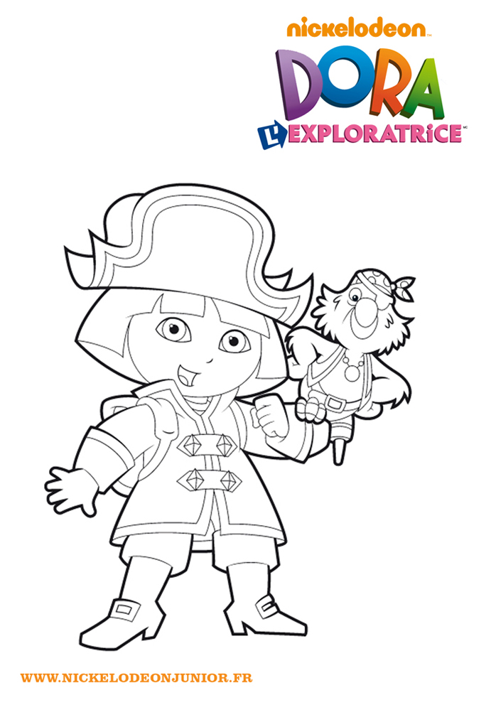 coloriage dora l'exploratrice