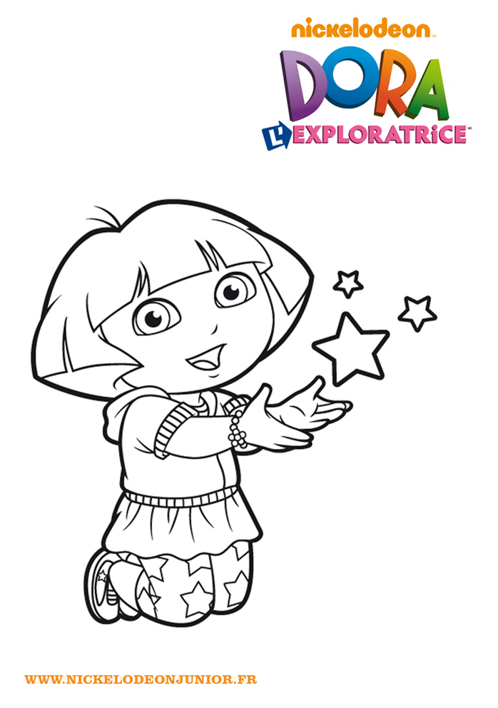 coloriage dora l'exploratrice