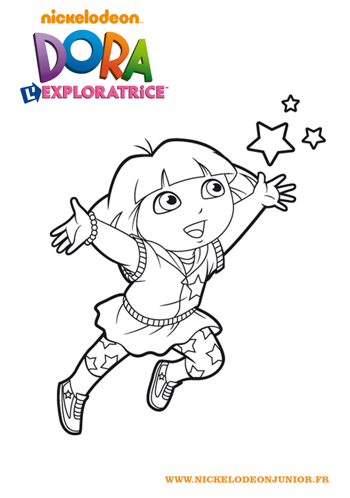 coloriage dora l'exploratrice