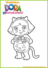 coloriage dora l'exploratrice