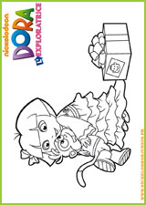 coloriage dora l'exploratricecoloriage dora l'exploratrice