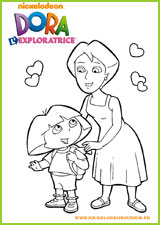 coloriage dora l'exploratrice