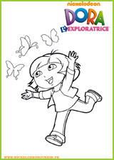 coloriage dora l'exploratrice