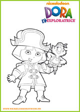 coloriage dora l'exploratrice