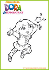 coloriage dora l'exploratrice