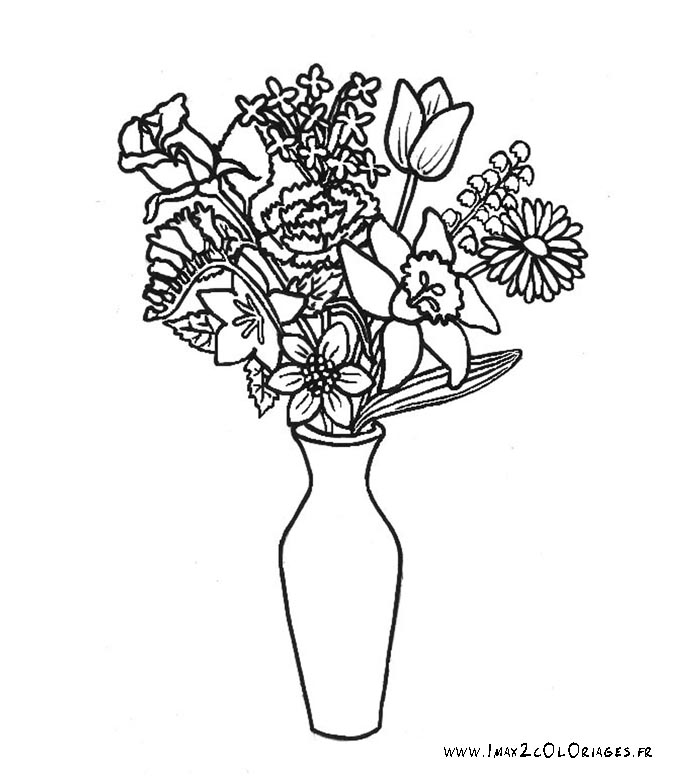 Des fleurs en vase