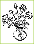 Un bouquet de roses dans un vase