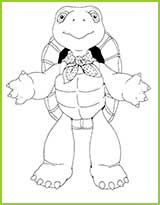 coloriages tortue franklin