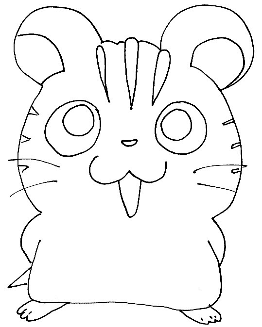 coloriage hamtaro Tigris