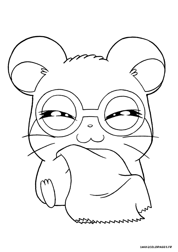 coloriage hamtaro Ernest