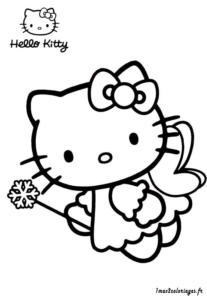 Coloriages De Hello Kitty A Imprimer La Fee Hello Kitty