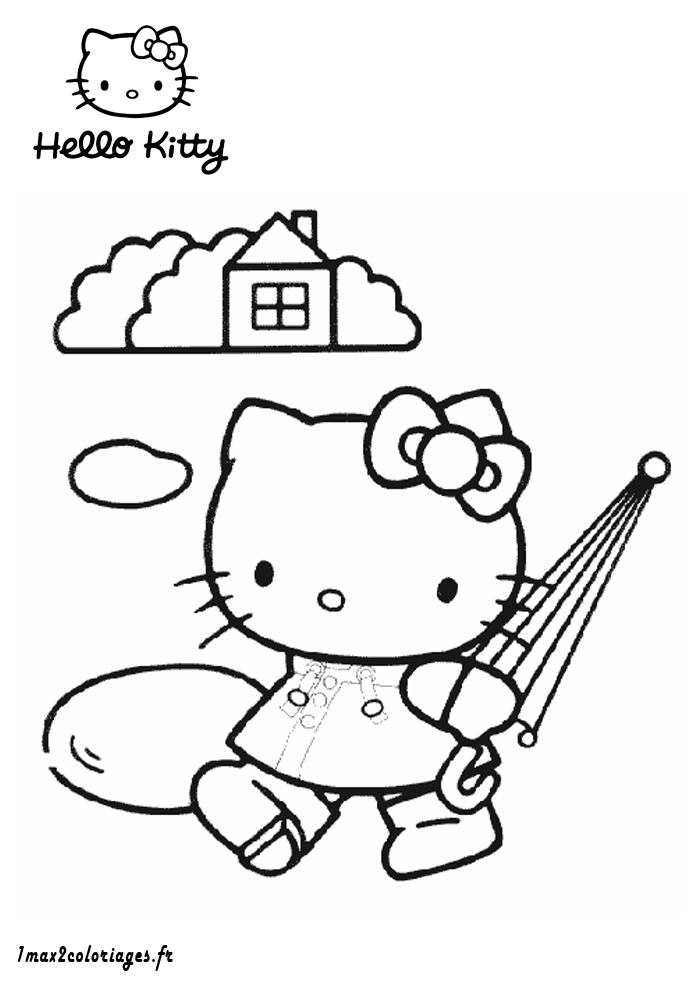 coloriage hello kitty