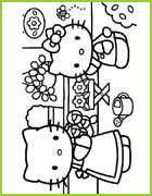 coloriage hello kitty