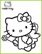 coloriage la fee hello kitty