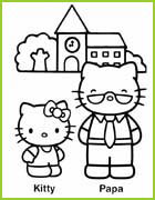 coloriage hello kitty