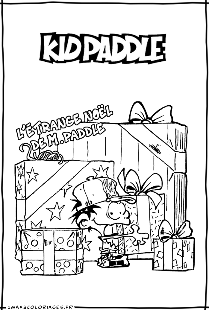 coloriage L'étrange Noële de Kid Paddle