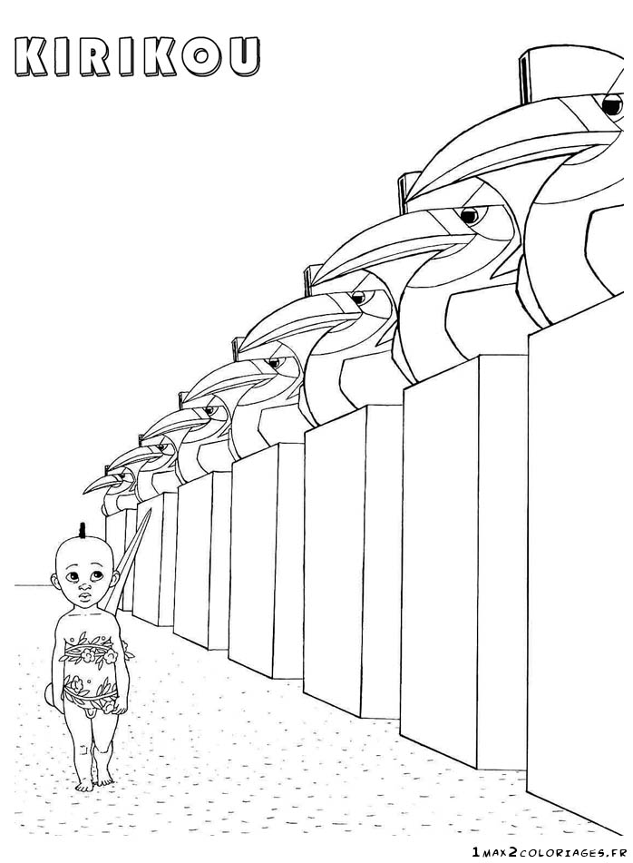 Kirikou Et La Sorciere Coloriage