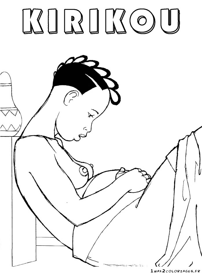 coloriage maman kirikou
