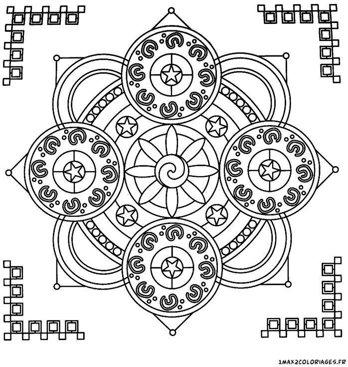 coloriage mandalas