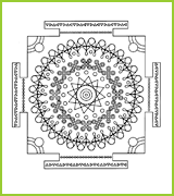 Mandala avec de jolies formes