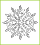 Mandala douze branches