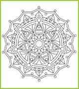 Mandala formes géométriques