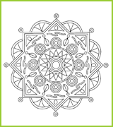 Mandala huit branches