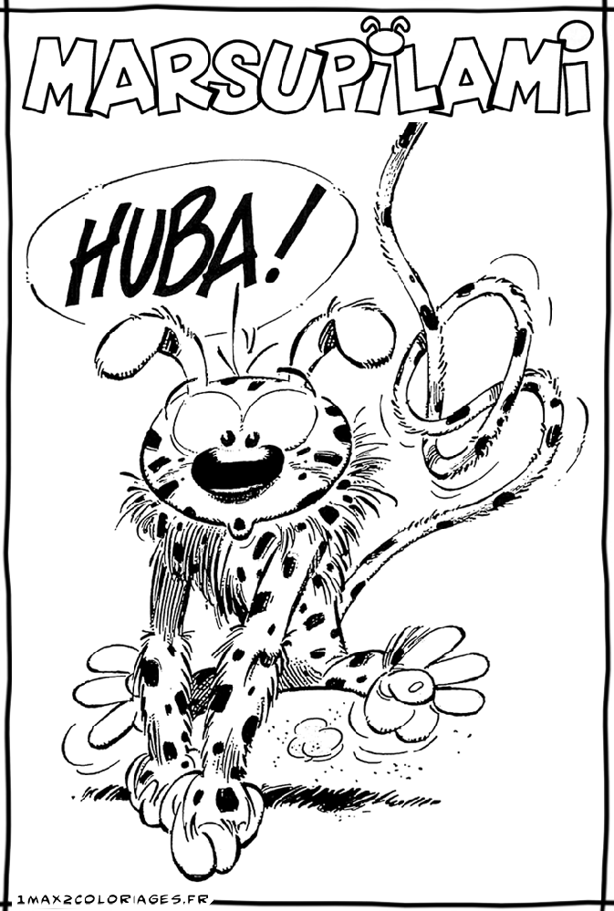 coloriages Huba Marsupilami