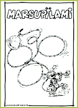 coloriage marsupilami