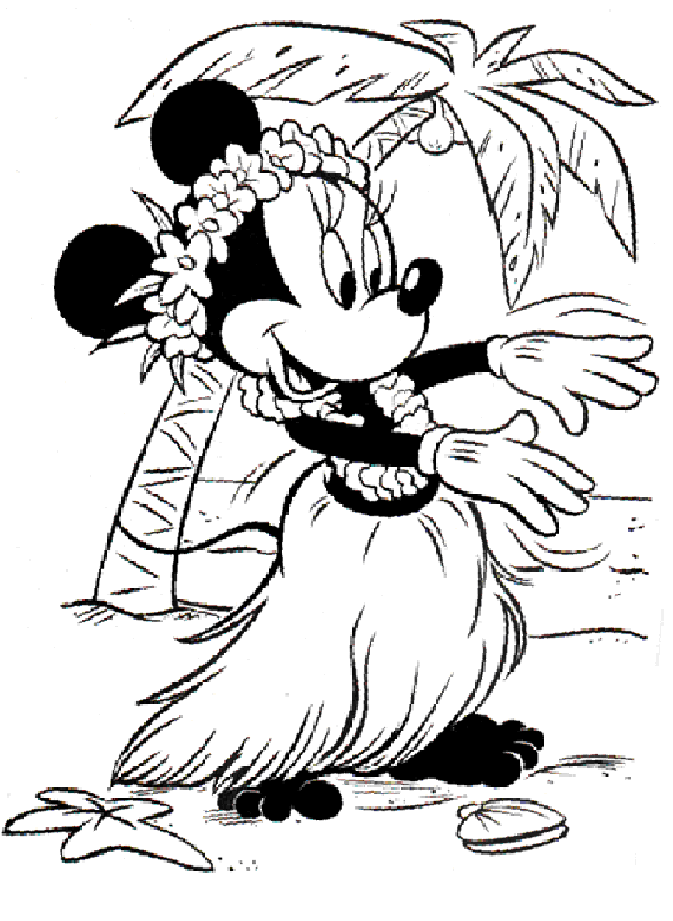 minnie coloriage