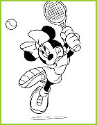 minnie joue au tennis