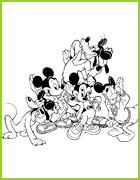 Minnie Mickey Donald Dingo et Pluto