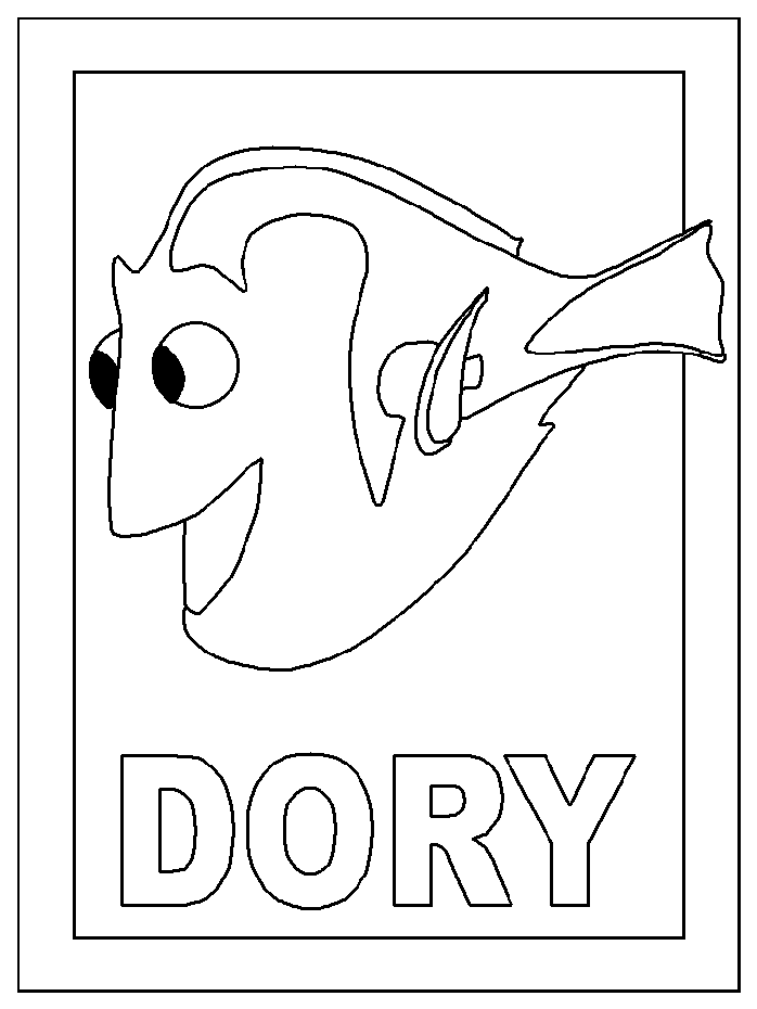 coloriage Dory